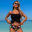 Ocevara - Women's Two Pieces Bikini Set Ruffle Falbala Swimwear Bathing Suits