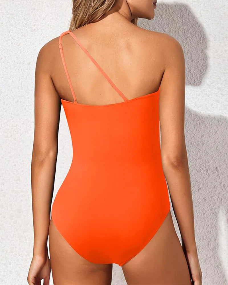 Ocevara Ocevara - One Shoulder One Piece Swimsuit for Women Tummy Control Bathing Suits - image 22