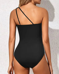 Ocevara Ocevara - One Shoulder One Piece Swimsuit for Women Tummy Control Bathing Suits - image 6