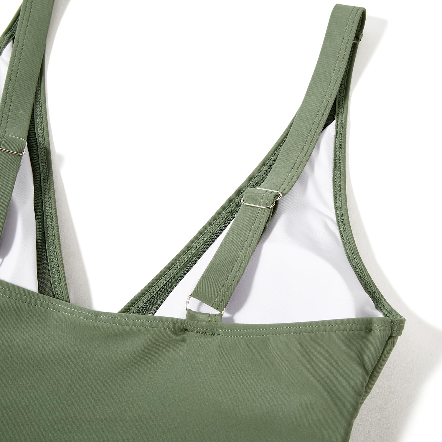 Ocevara - Women Sexy Mesh Tummy Control Swimsuit Push Up High Waisted Bathing Suit