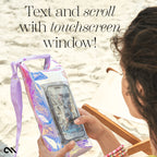 IP68 Waterproof Dry Bag 2L - Roll Top Backpack w/Phone Case/Pouch Boating & Kayak Accessories Essentials for Camping Swimming Beach Fishing Rafting Travel Soap Bubble