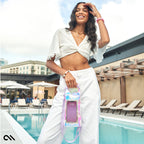 IP68 Waterproof Dry Bag 2L - Roll Top Backpack w/Phone Case/Pouch Boating & Kayak Accessories Essentials for Camping Swimming Beach Fishing Rafting Travel Soap Bubble