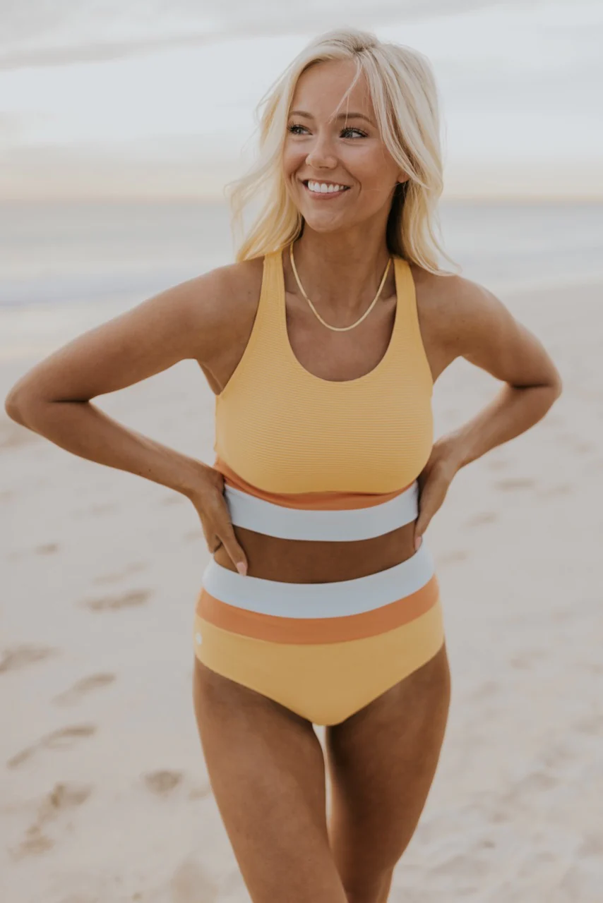 Ocevara Teal Colorblock Cut Back Bikini Set - image 24