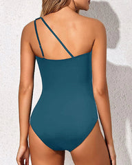 Ocevara Ocevara - One Shoulder One Piece Swimsuit for Women Tummy Control Bathing Suits - image 2