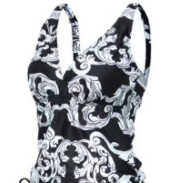 Paisley Print Tankini and Boyshort Set - main-04
