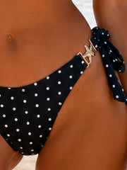 Polka-Dot Halter Tie Bikini Set - main-04