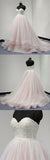 Sweetheart Lace Up Back Charming Affordable Long Pearl Pink Prom Dress Ball Gown OK624