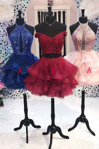 Cute Tulle Short Prom Dress, Short Homecoming Dress OKO79