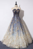 Unique A-line Strapless Ombre Long Prom Dress Stunning Party Dress N2553