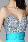 Chiffon V-neck Backless Homecoming Dress Short Prom Dress ED0831