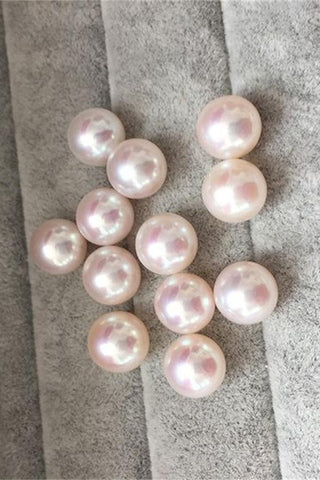 White AAAA 9-10mm Round Freshwater Loose Pearls P47