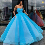 Sweetheart Yellow Long Modest Prom Gowns, Long A-line Fashion Prom Dress OKP79