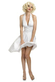 A Line Sexy White Halter Sleeveless Knee Length Homecoming Dresses OKP63