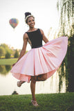 Black and Pink Short A Line Homecoming Dress,Graduation Dress OKB85